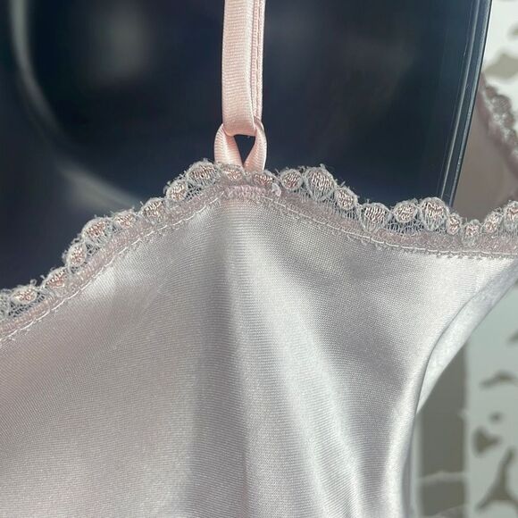 Lady Cameo Dallas Vintage Pink Satin Slip M - Picture 12 of 15